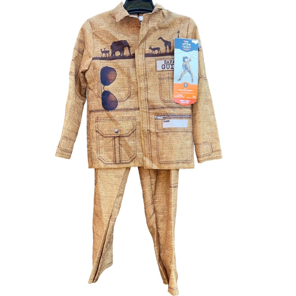 Safari Guide Costume Shirt Pants & Hat Kids Size 4-7 brand new never worn - Picture 4 of 12